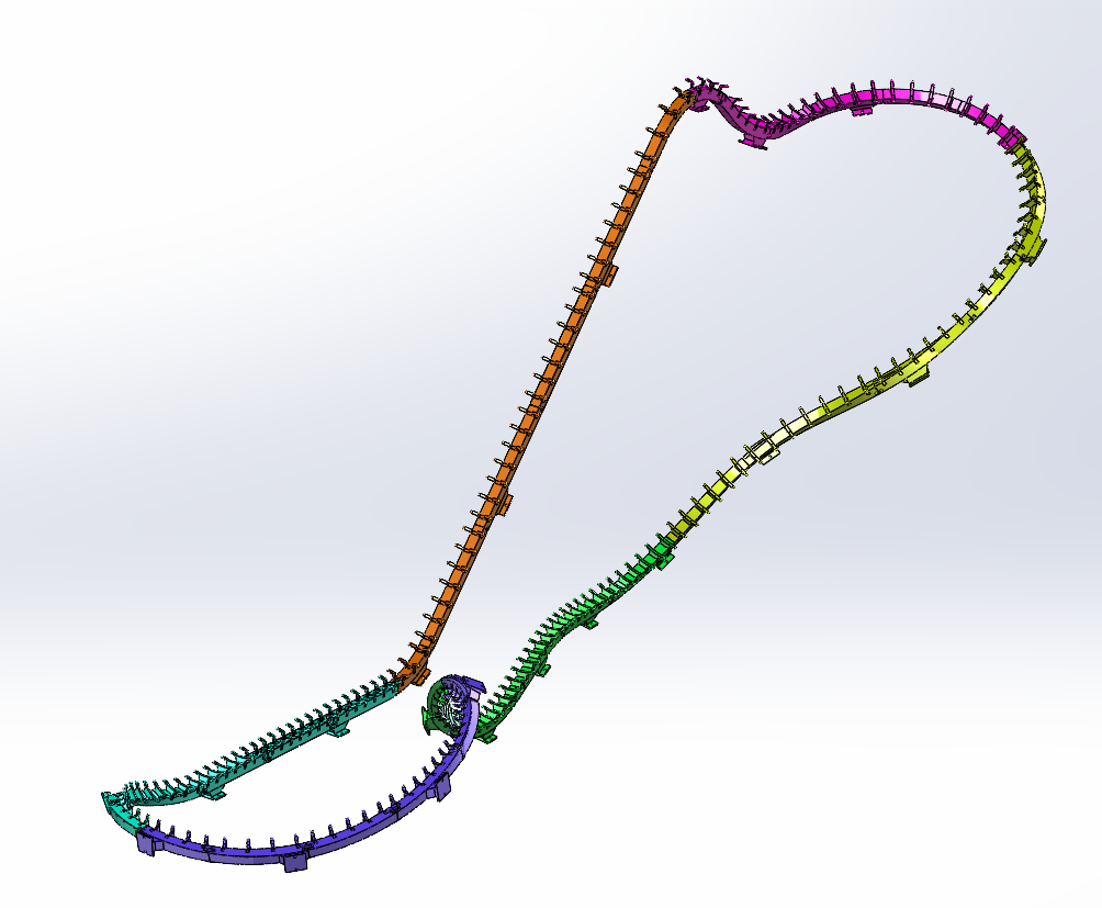 3D Printed Roller Coaster