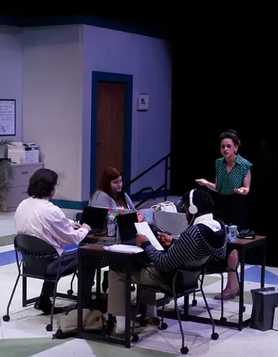 Scenery for a production of Gloria.